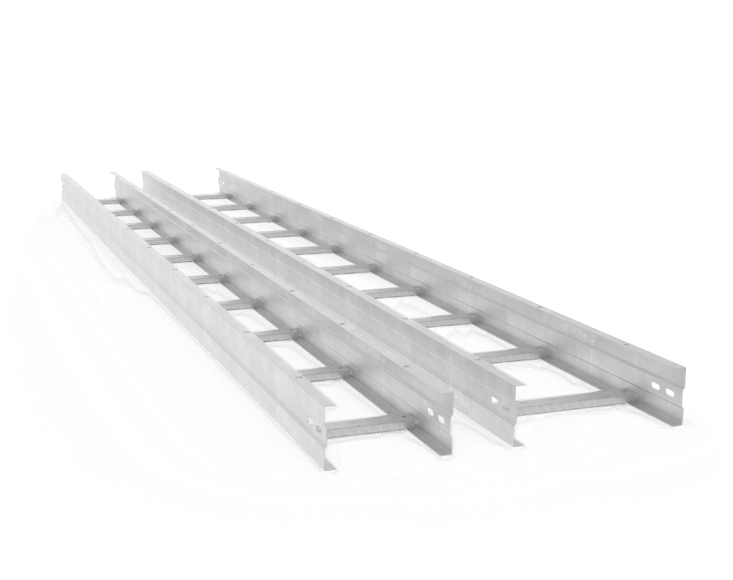Cable Ladder HDG ติดตั้งในอาคารโรงงาน ระบบเดินสายไฟฟ้าอุตสาหกรรม